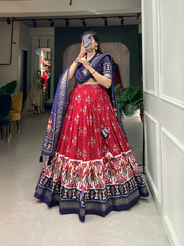 Red Traditional Wear Red Color Lehenga Choli With Pretty Dupatta